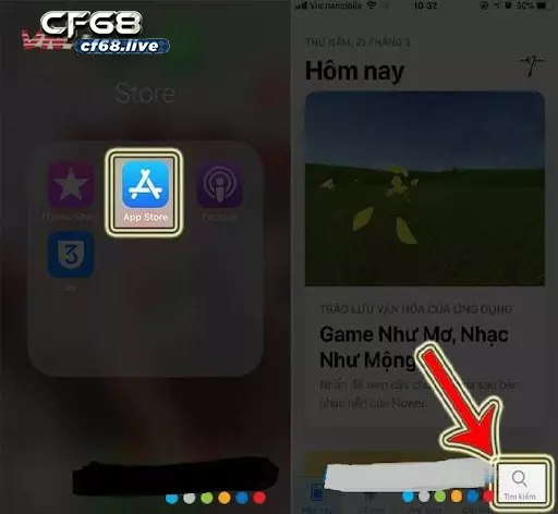 Hướng dẫn cách tai game dat bom trên điện thoại đối với hệ điều hành iOS