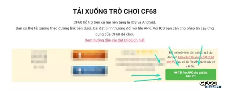 Bật mí anh em về CF68 tai game trong vòng vài phút