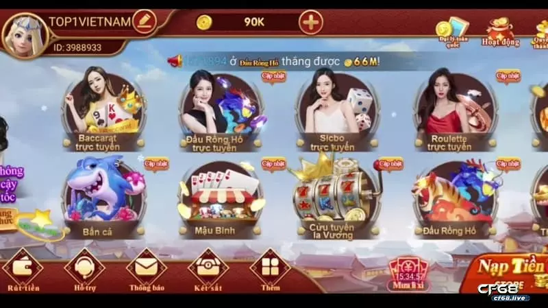 Bật mí anh em về CF68 tai game trong vòng vài phút