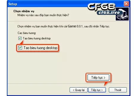 Chọn -> tạo biểu tượng desktop (shortcut)