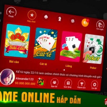 Iwin danh bai online – Top 4 game bài làm nên tên tuổi Iwin