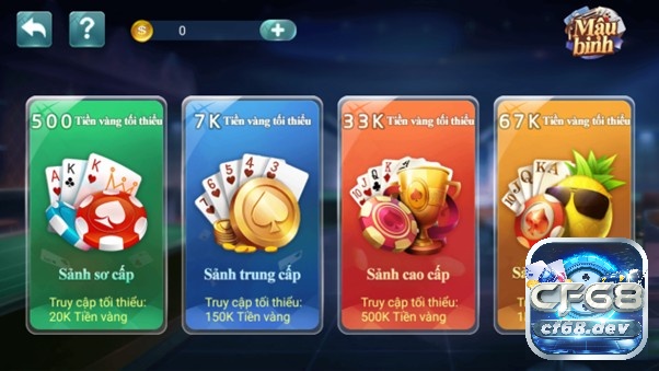 Truy cập các trò chơi trực tuyến tại game bài CF68 rất nhanh chóng