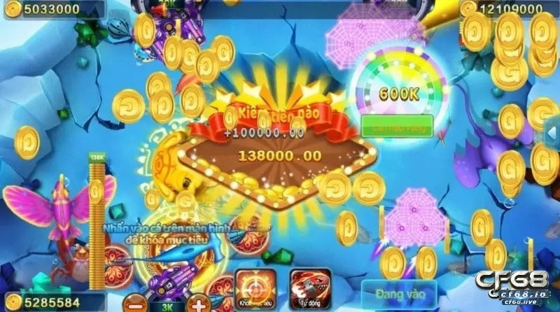 Game bắn cá CF68 đồ họa đẹp, giao diện sống động