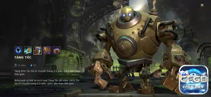 Blitzcrank Tốc Chiến sở hữu bộ kĩ năng vô cùng thú vị