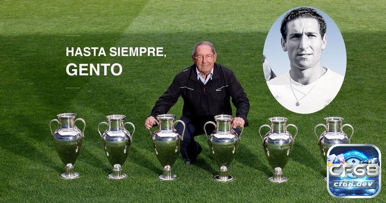 Francisco Gento là cầu thủ nhận cup C1 Real Madrid nhiều nhất hiện nay