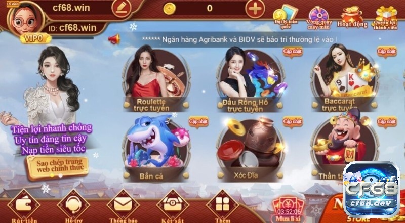 Tìm hiểu thông tin về game uy tín CF68