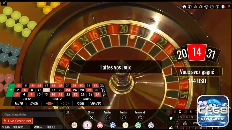 Khám phá kinh nghiệm chơi roulette cùng CF68 nhé!