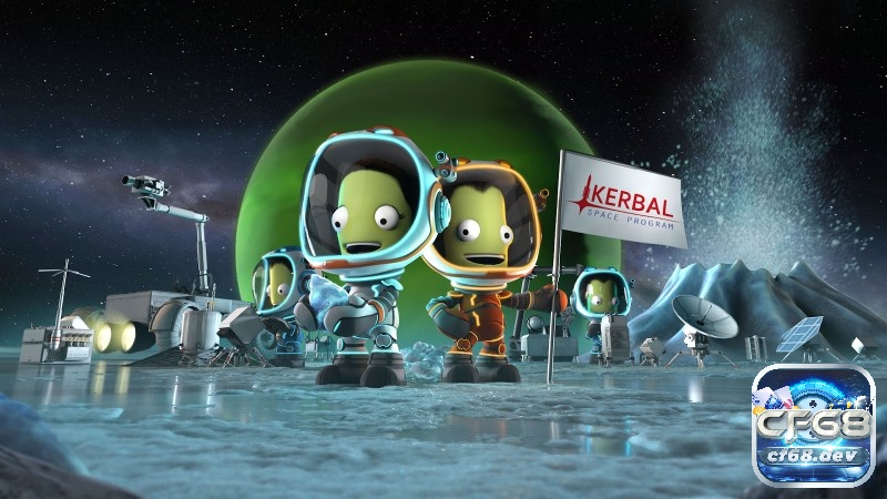 Trong Kerbal Space Program (KSP) có sự kết hợp sự tự do và nghiên cứu khoa học