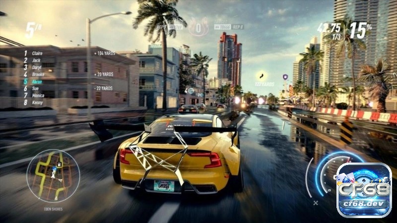 Đồ họa và âm thanh sống động trong game Need for Speed: Heat